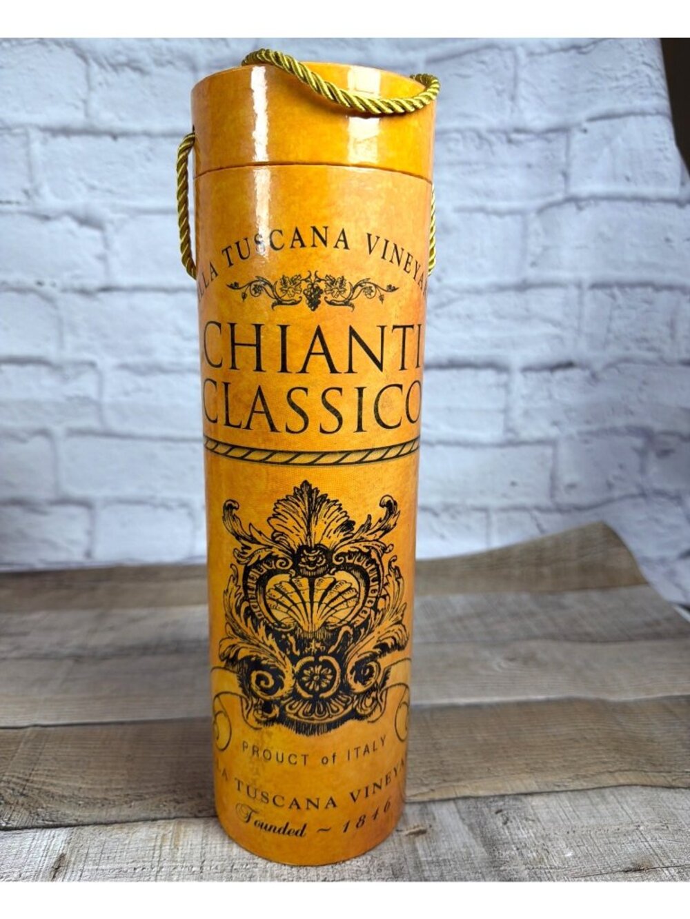 Villa Toscana Vineyard Chianti Classico Italy Wine Bottle Gift Box Real Home - Picture 10 of 10